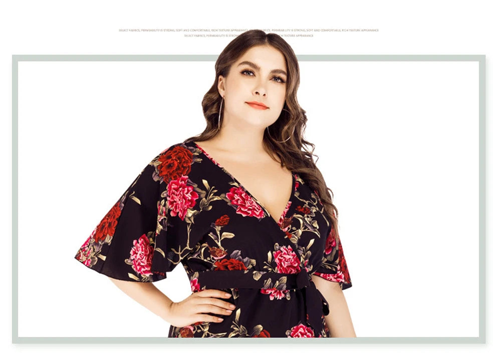 XL-6XL Curvy Clothing Casual Woman Long Dresses Knit Middle-aged Women Dress Short-Sleeved Sexy Female Large Size Summer Dress XL-6XL Curvy Clothing Casual Woman Long Dresses Knit Middle-aged Women Dress Short-Sleeved Sexy Female Large Size Summer Dress